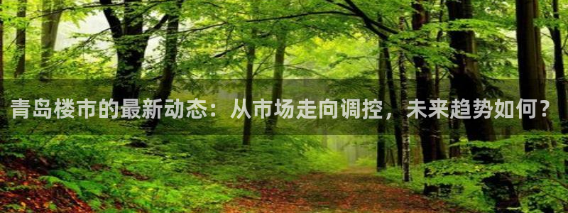 天狮娱乐 138注册：青岛楼市的最新动态：从市场走向调控，未