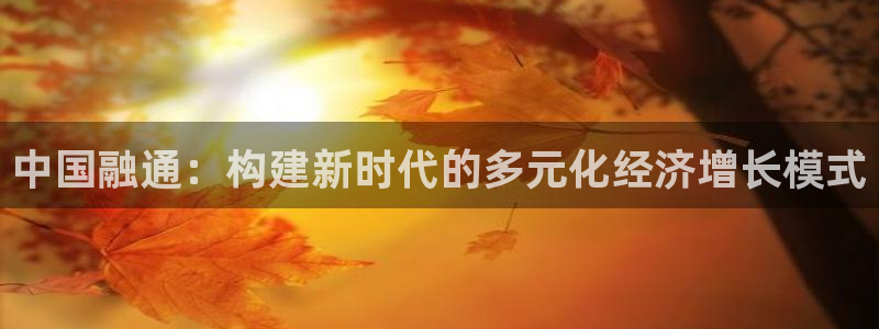 天狮娱乐年：中国融通：构建新时代的多元化经济增长模式
