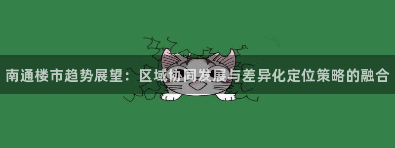 天狮娱乐注册：南通楼市趋势展望：区域协同发展与差异化定位策略